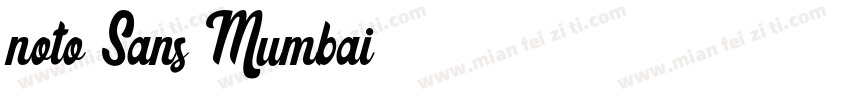 noto Sans Mumbai字体转换